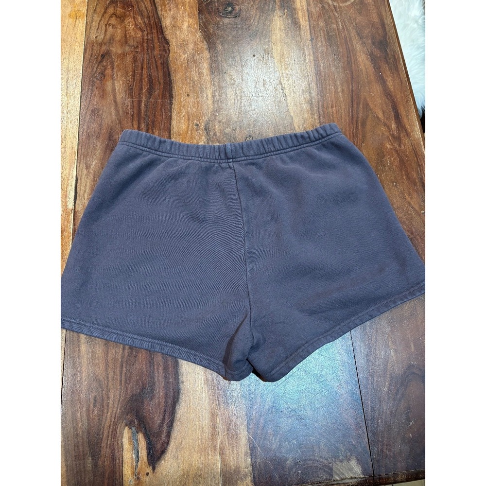 Aritzia TNA Sweatfleece Shorts Womens' Med purple grey cozy cotton fleece pullon - Picture 10 of 12